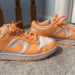 Nike Vibrant Orange and Cream Low-Tops